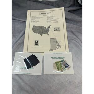 NEW Rhode Island Stamp Sheets Postage Stamps Mounts Historical Collections
